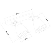 Спот Luned A2214AP-2AB Arte Lamp