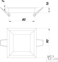 Точечный светильник Ingrid 3322.LDF5016/5W/4K APL LED