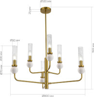 Потолочная люстра Medea SL1244.303.06 ST Luce