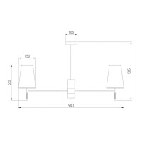 Подвесная люстра Eurosvet Milazzo 60137/8 золото