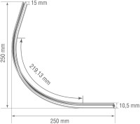 Круглый угол-соединитель Slim Line Mini R corner 300 CB Donolux Круглый угол-соединитель Slim Line Mini R corner 300 CB Donolux