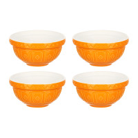 Набор чаш Cane, 12 см, 4 шт, оранжевый