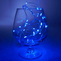 Светодиодная гирлянда Feron Линейная AA синяя без мерцания CL570 32367 Светодиодная гирлянда Feron Линейная AA синяя без мерцания CL570 32367