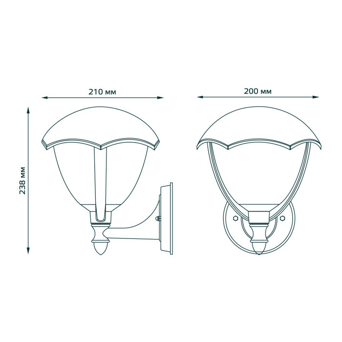 Настенный фонарь уличный Aura GD027 Gauss