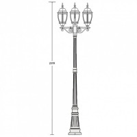 Наземный фонарь  91209LB Bl Oasis Light