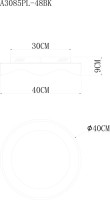 Потолочный светильник  A3085PL-48BK Arte Lamp