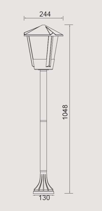 Наземный фонарь SEUL 11253SH Gr Oasis Light