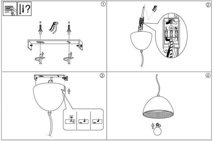 Подвесной светильник Folk FOLK SP1 D18 CORTEN Ideal Lux