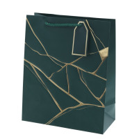 Пакет подарочный M (бумага 210г/м2, блок 12шт), L26 W12 H32 см, 4в.