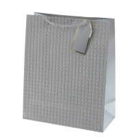 Пакет подарочный M (бумага 210г/м2, блок 12шт), L26 W12 H32 см, 4в.