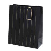 Пакет подарочный M (бумага 210г/м2, блок 12шт), L26 W12 H32 см, 4в.