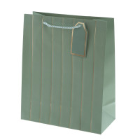 Пакет подарочный M (бумага 210г/м2, блок 12шт), L26 W12 H32 см, 4в.