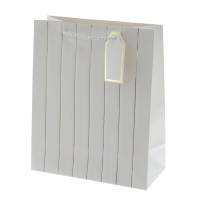 Пакет подарочный M (бумага 210г/м2, блок 12шт), L26 W12 H32 см, 4в.