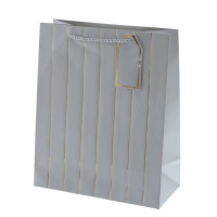 Пакет подарочный M (бумага 210г/м2, блок 12шт), L26 W12 H32 см, 4в.