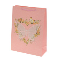 Пакет подарочный M (бумага 210г/м2, блок 12шт), L26 W12 H32 см, 4в.