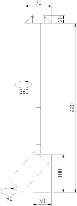 Точечный светильник Drop 50242 LED Elektrostandard
