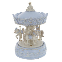 Фигурка декоративная "Карусель" (муз, движ), L11 W11 H18 см, 2в.
