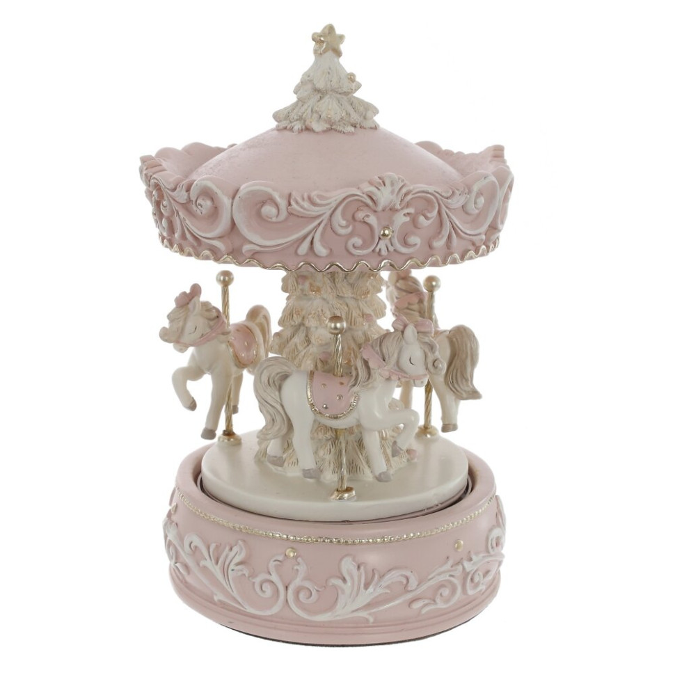 Фигурка декоративная "Карусель" (муз, движ), L11 W11 H18 см, 2в.
