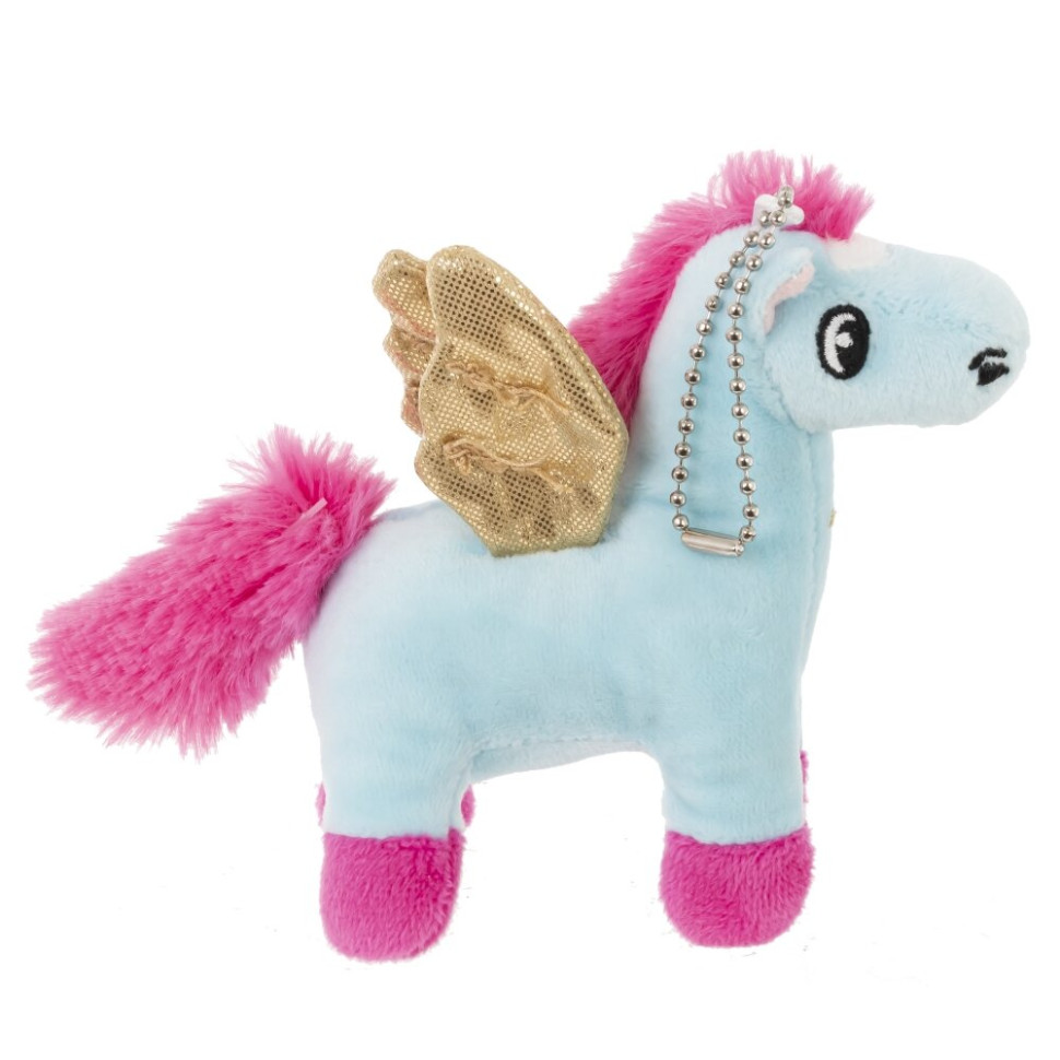 Игрушка набивная "Лошадка", с цепочкой, L14 W6 H10 см, 4в.