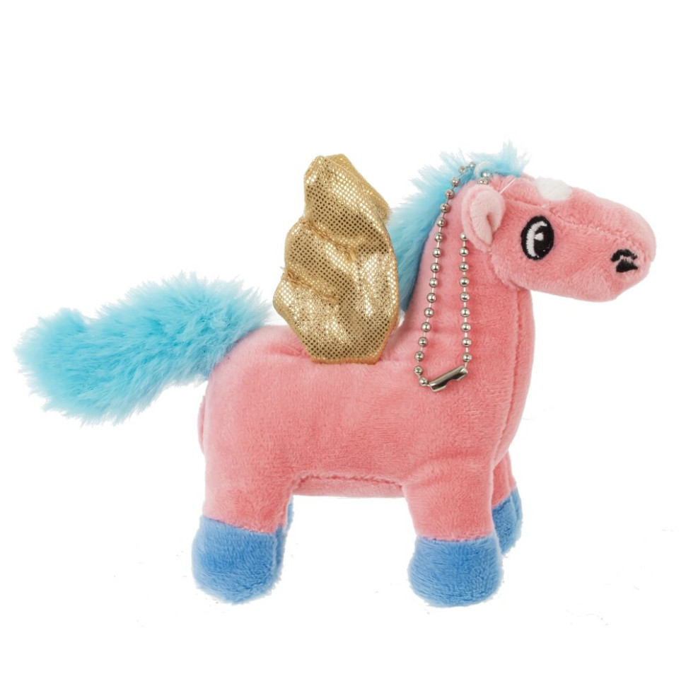 Игрушка набивная "Лошадка", с цепочкой, L14 W6 H10 см, 4в.