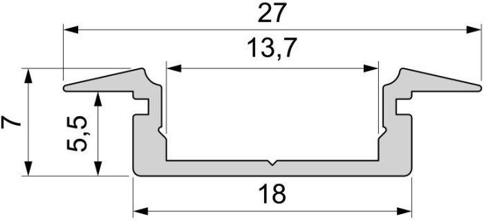 Профиль для светодиодной ленты ET-01-12 975042 Deko-Light