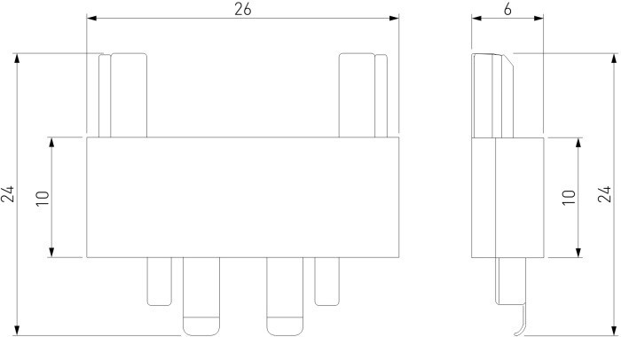 Коннектор прямой Flat Magnetic 85004/00 Elektrostandard