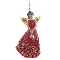 Фигурка декоративная подвеная "Ангел",   L5 W3,5 H9,5 см, 2в.