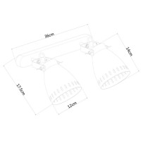 Спот Luned A2214AP-2SS Arte Lamp