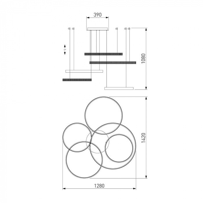 Подвесная люстра Posh 90275/5 хром Eurosvet