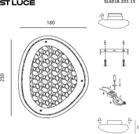 Настенный светильник Enigma SL6018.203.15 ST Luce