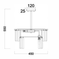 Подвесная люстра Freya Viviane FR11001PL-08G Подвесная люстра Freya Viviane FR11001PL-08G