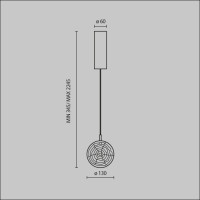 Подвесной светильник Frozen MOD254PL-01BS Maytoni Подвесной светильник Frozen MOD254PL-01BS Maytoni