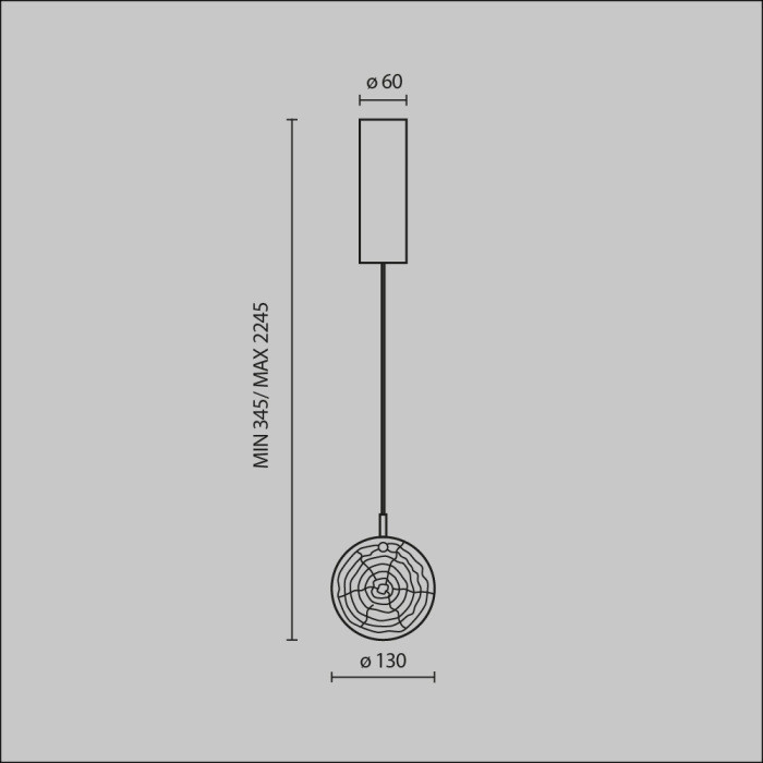 Подвесной светильник Frozen MOD254PL-01BS Maytoni