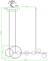Подвесная люстра Иона 09408-5,19 Kink Light