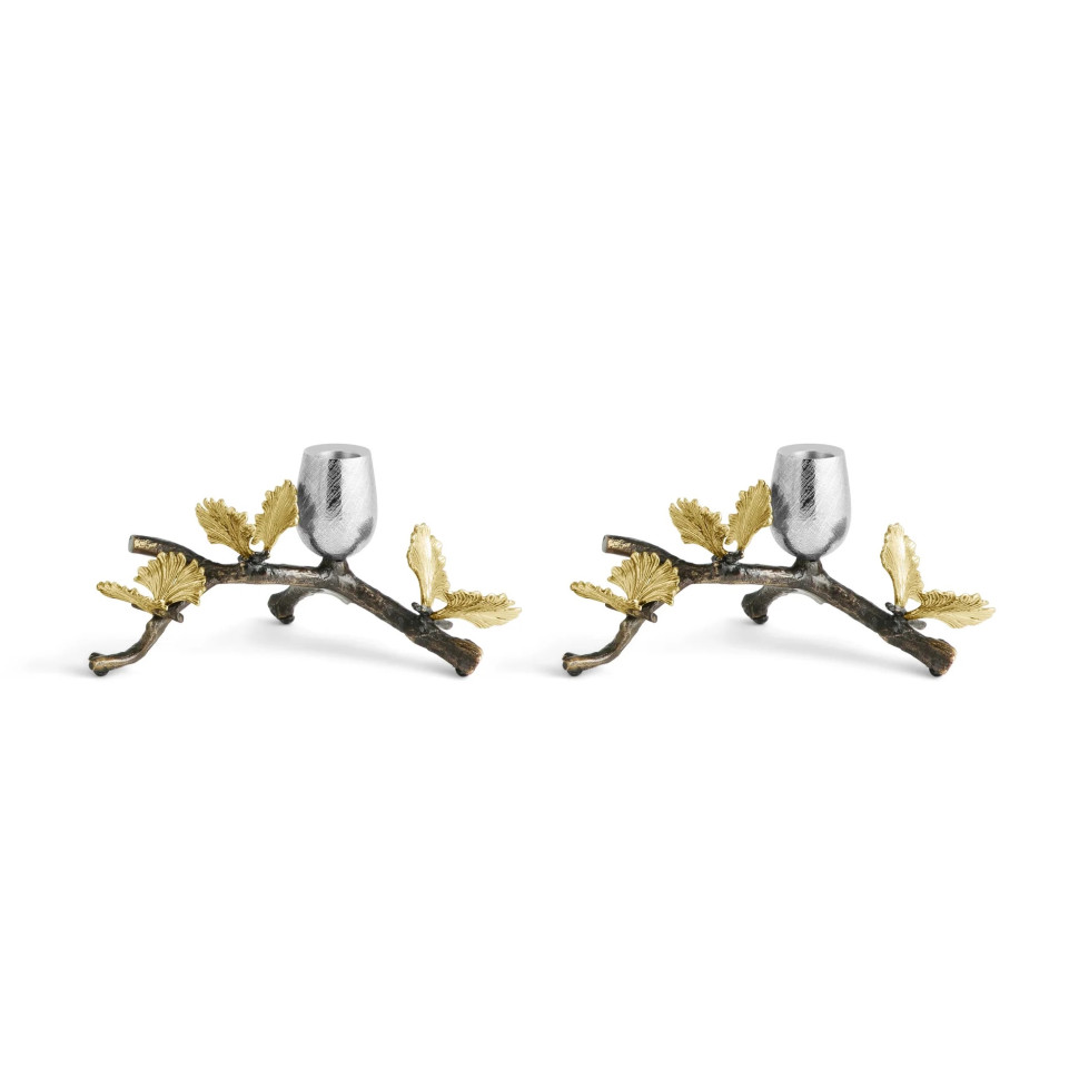 Набор подсвечников Michael Aram "Butterfly Ginkgo", 2 предмета, 10 см