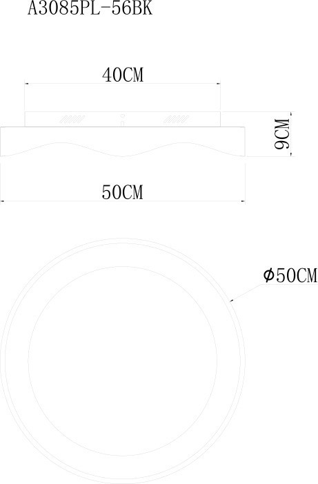 Потолочный светильник  A3085PL-56BK Arte Lamp