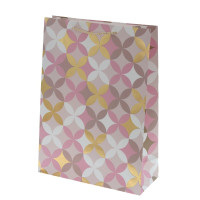 Пакет подарочный L (бумага 210г/м2, блок микс 12шт), L30 W12 H41,5 см, 4в.