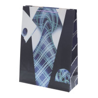 Пакет подарочный L (бумага 210г/м2, блок микс 12шт), L30 W12 H41,5 см, 4в.