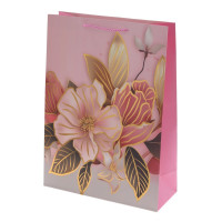 Пакет подарочный L (бумага 210г/м2, блок микс 12шт), L30 W12 H41,5 см, 4в.