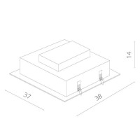 Точечный светильник Cardani Grande A5935PL-4BK Arte Lamp