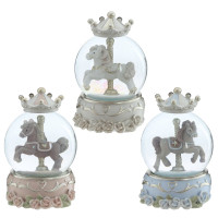 Фигурка декоративная в стекл шаре "Карусель", D 6,5 см, L6,5 W6,5 H10 см, 3в.