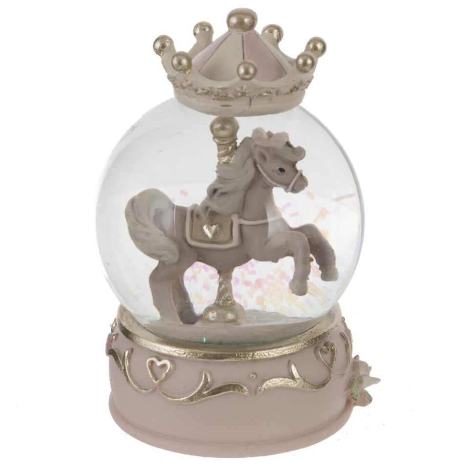 Фигурка декоративная в стекл шаре "Карусель", D 6,5 см, L6,5 W6,5 H10 см, 3в.