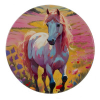 Декоративная подставка под горячее "Лошадь", D 10 см, L10 W10 H0,5 см, 4в.