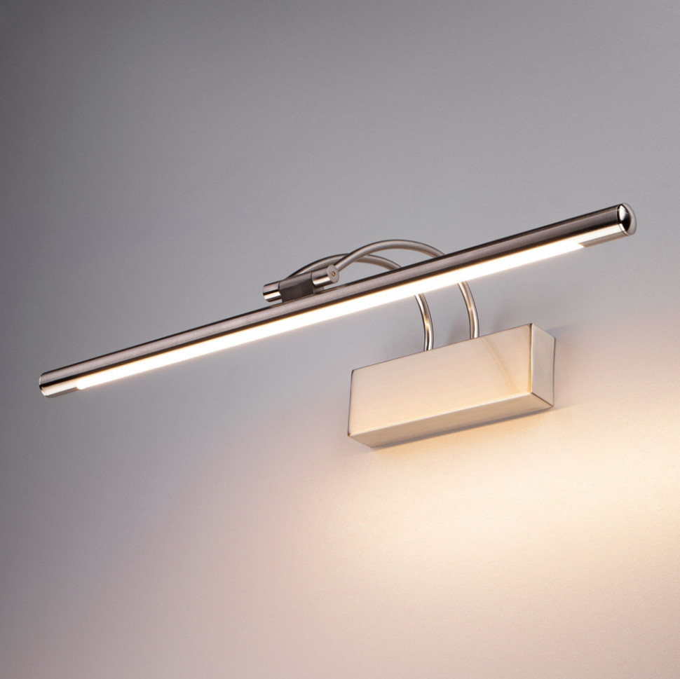 Подсветка для картин Simple MRL LED 10W 1011 IP20 никель Elektrostandard