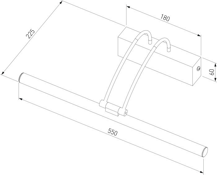 Подсветка для картин Simple MRL LED 10W 1011 IP20 никель Elektrostandard
