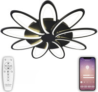 Потолочная люстра High-tech Led Lamps HIGH-TECH LED LAMPS 82009 BLACK Natali Kovaltseva