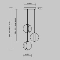 Подвесной светильник Misterio MOD379PL-L17B3K Maytoni