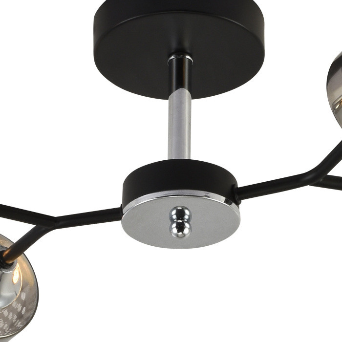 Потолочная люстра  01405-3.3-04B BK+CR Reluce