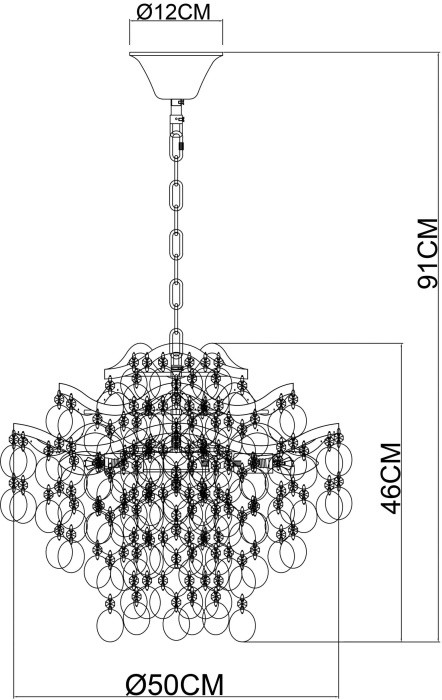 Подвесная люстра Pipirima A4065SP-6SG Arte Lamp