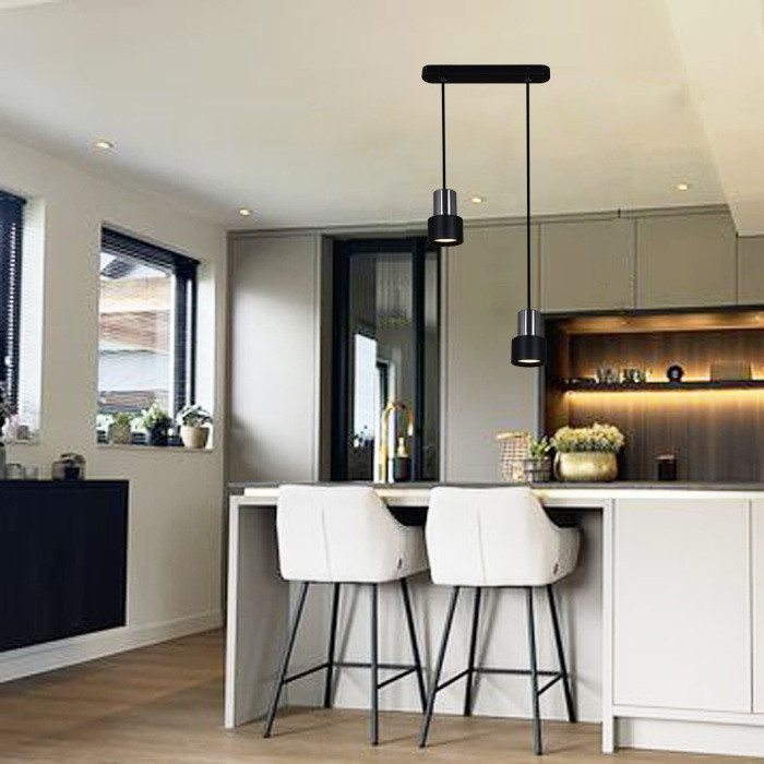 Подвесной светильник  16006-0.9-002IL GU10 BK Reluce